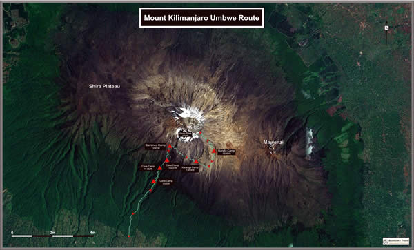 Kilimanjaro Umbwe Route